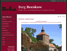 Tablet Screenshot of burg-beeskow.de